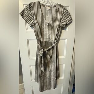 NWT Loft Factory Tie Waist Shirt Dress Size XS